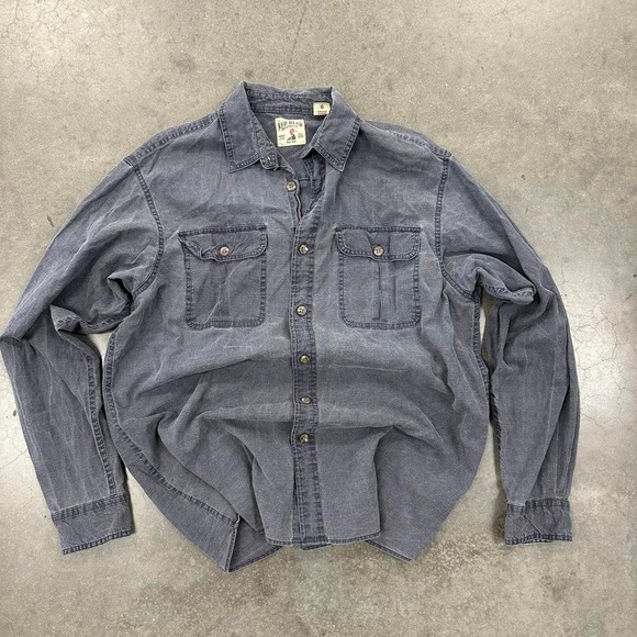 Other - Redhead Brand grey denim button up shirt